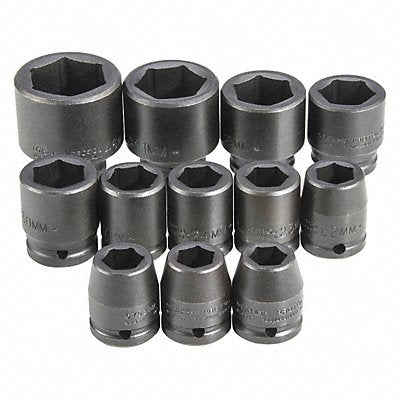 PROTO J72105M Impact Socket Set Steel Black Oxide 19 to 46 mm