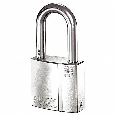 ABLOY PL34050BKA Keyed Padlock 1 3/32 in Rectangle Silver
