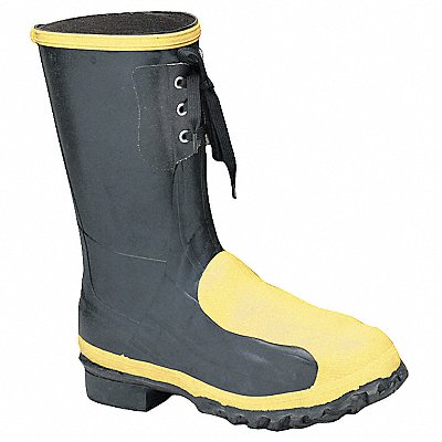 LACROSSE 228040 Rubber Boot Men s 13 Mid-Calf Black PR