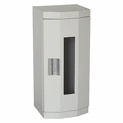 GRAINGER 35GX45 Fire Extinguisher Cabinet Cream Steel