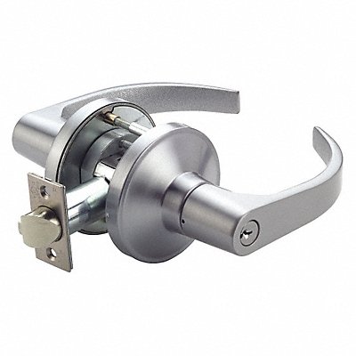 GRAINGER GT135BSN626234ASASFL Lever Lockset Mechanical GT Curved