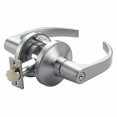 GRAINGER GT135PHL626234ASALFL Lever Lockset Mechanical GT Curved