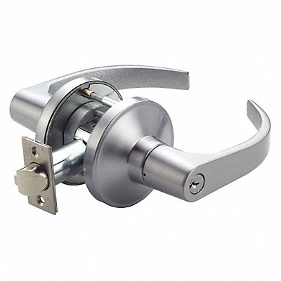 GRAINGER GT148BSN626234ASASFL Lever Lockset Mechanical GT Curved