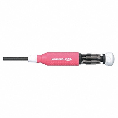 MEGAPRO 151PKWHB Multi-Bit Screwdriver NumBits 6