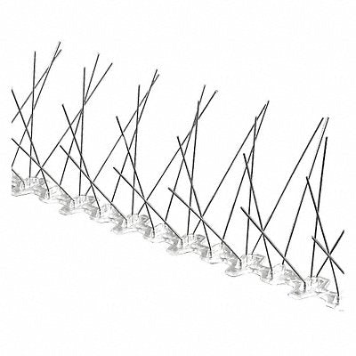 BIRD BARRIER BPF225 Bird Repellent Spikes 25 ft L 5 in W