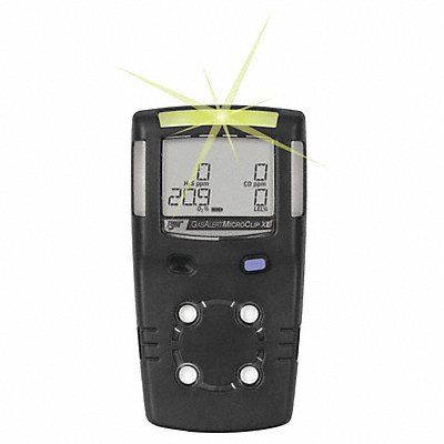 HONEYWELL MCXLX00MBNA Multi-Gas Detector O2/CO Black