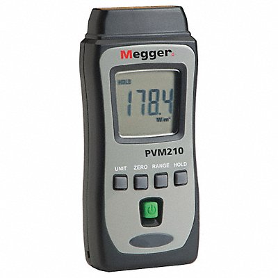 MEGGER PVM210 Irradiance Meter 1 999 W/sq m No Compass