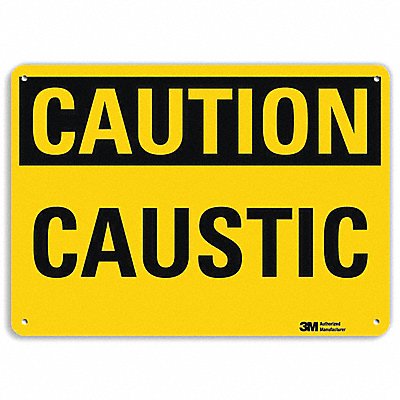LYLE U41001NA14x10 Caution Sign 10 in x 14 in Aluminum