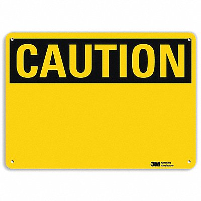LYLE U41037NP14X10 Caution Sign Blank 10 inx14 in Plastic