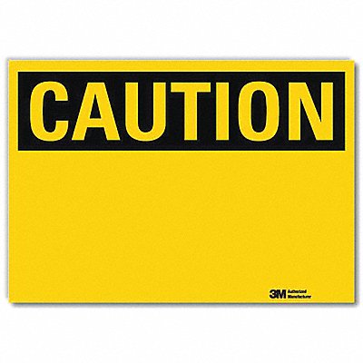 LYLE U41037RD7X5 Caution Sign Blank 5x7in Reflective Sheeting