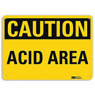 LYLE U41042NP14X10 Caution Sign 10 inx14 in Plastic
