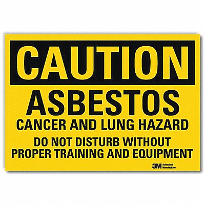 LYLE U41056RD10X7 Caution Sign 7 in x 10 in Reflective Sheeting