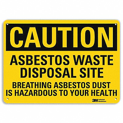 LYLE U41061NA14x10 Caution Sign 10 in x 14 in Aluminum