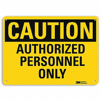 LYLE U41065RA10X7 Safety Sign 7 in x 10 in Aluminum