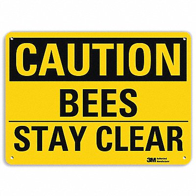 LYLE U41080RA14X10 Safety Sign 10 in x 14 in Aluminum