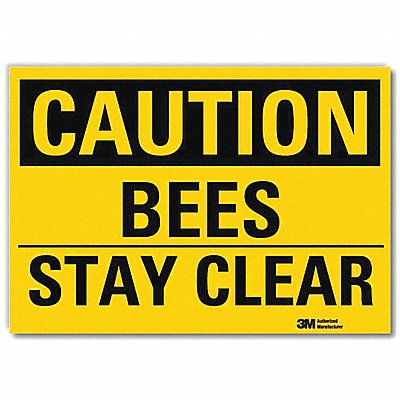 LYLE U41080RD14X10 Safety Sign 10x14in Reflective Sheeting