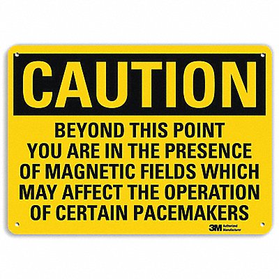 LYLE U41085RA10X7 Safety Sign 7 in x 10 in Aluminum