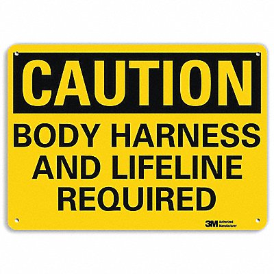 LYLE U41092RA10X7 Safety Sign 7 in x 10 in Aluminum