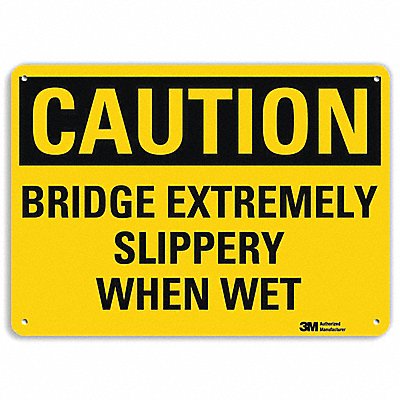 LYLE U41094RA10X7 Safety Sign 7 in x 10 in Aluminum