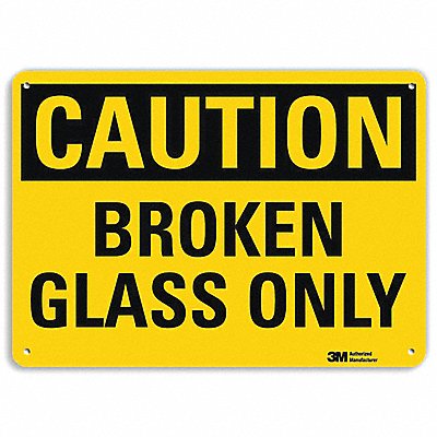 LYLE U41095RA14X10 Safety Sign 10 in x 14 in Aluminum