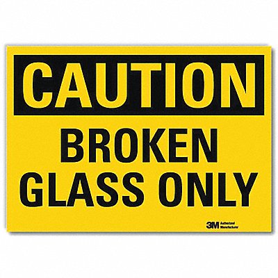 LYLE U41095RD7X5 Safety Sign 5inx7in Reflective Sheeting