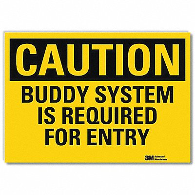 LYLE U41096RD14X10 Safety Sign 10 in x 14 in Reflective Sheeting