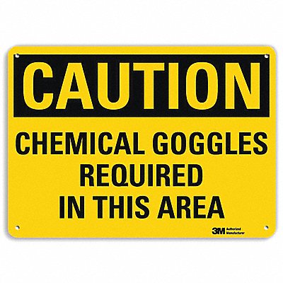 LYLE U41112RA10X7 Safety Sign 7 in x 10 in Aluminum