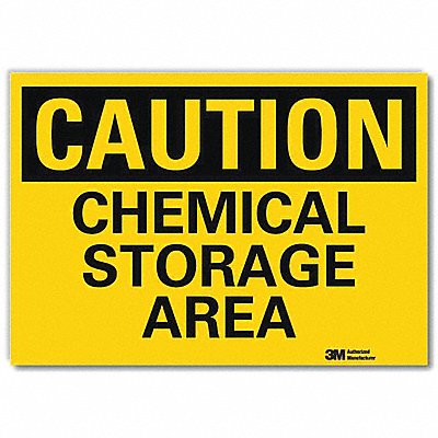 LYLE U41114RD10X7 Caution Sign 7inx10inReflective Sheeting