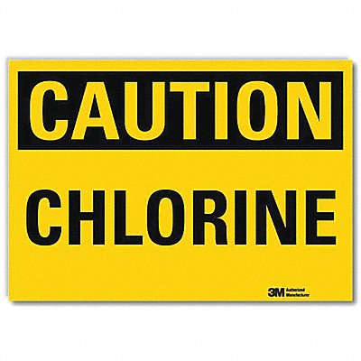 LYLE U41122RD10X7 Caution Sign 7 in x 10 in Reflective Sheeting