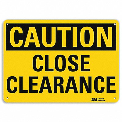 LYLE U41131RA10X7 Safety Sign 7 in x 10 in Aluminum