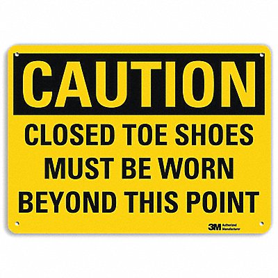 LYLE U41133RA10X7 Safety Sign 7 in x 10 in Aluminum