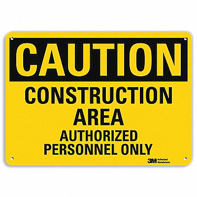 LYLE U41147RA10X7 Safety Sign 7 in x 10 in Aluminum