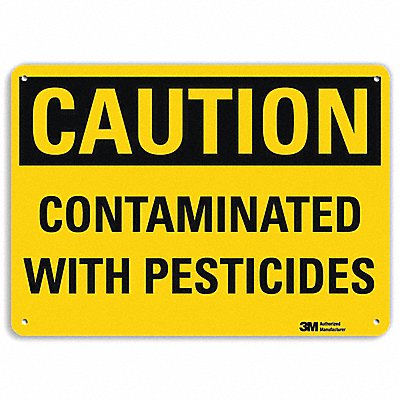 LYLE U41154NP14X10 Caution Sign 10 in x 14 in Plastic