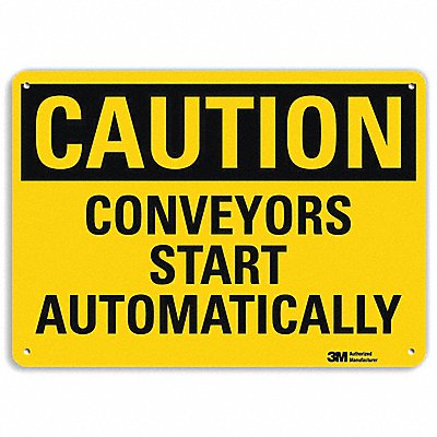 LYLE U41158RA10X7 Safety Sign 7 in x 10 in Aluminum