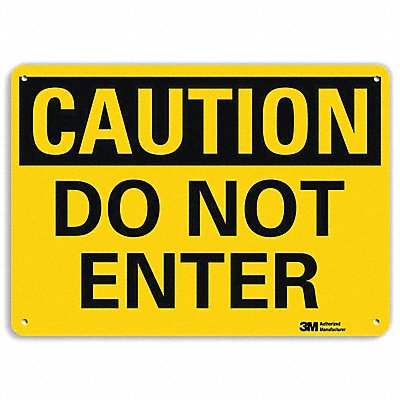 LYLE U41172RA10X7 Entrance Sign 7 in x 10 in Aluminum