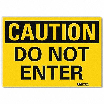 LYLE U41172RD10X7 Entrance Sign 7x10in Reflective Sheeting