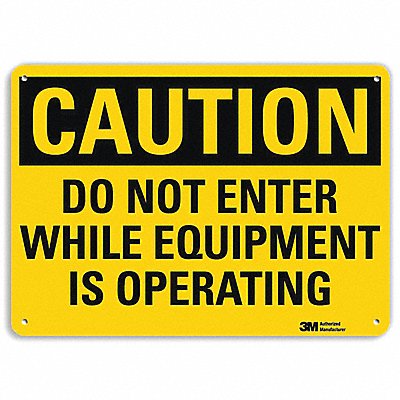 LYLE U41176RA10X7 Entrance Sign 7 in x 10 in Aluminum