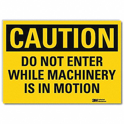 LYLE U41177RD10X7 Entrance Sign 7in x 10in Reflective Sheeting