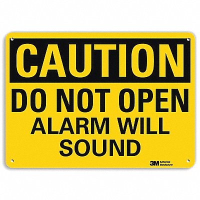 LYLE U41185RA10X7 Safety Sign 7 in x 10 in Aluminum