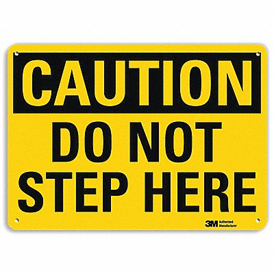 LYLE U41204RA14X10 Safety Sign 10 in x 14 in Aluminum
