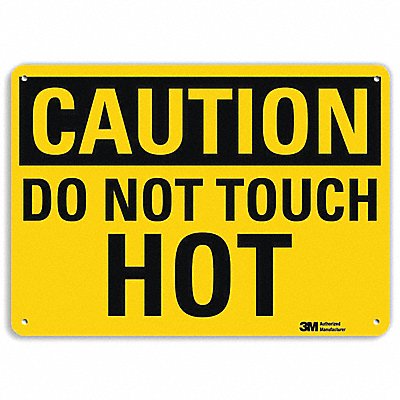 LYLE U41207RA10X7 Safety Sign 7 in x 10 in Aluminum