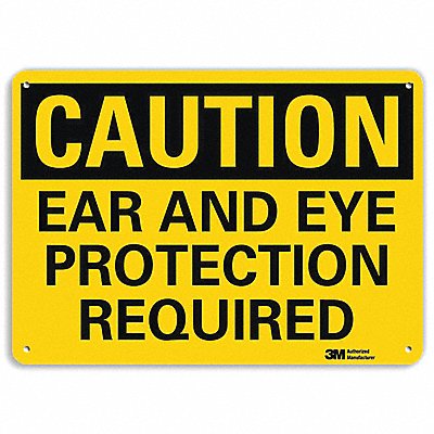 LYLE U41225RA10X7 Safety Sign 7 in x 10 in Aluminum