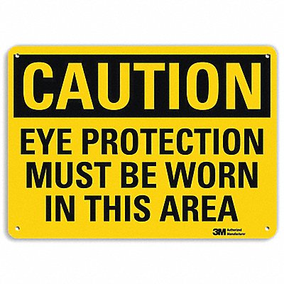 LYLE U41279RA10X7 Safety Sign 7 in x 10 in Aluminum