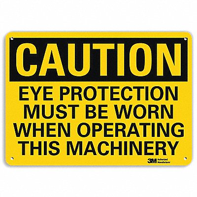 LYLE U41282RA10X7 Safety Sign 7 in x 10 in Aluminum
