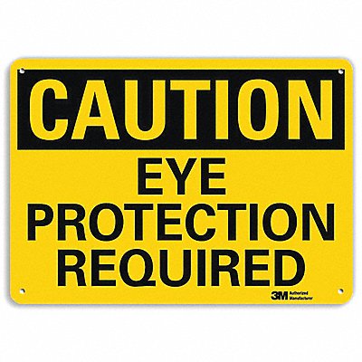 LYLE U41283RA10X7 Safety Sign 7 in x 10 in Aluminum