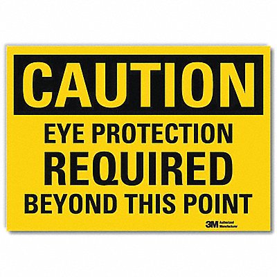 LYLE U41286RD7X5 Caution Sign 5inx7in Reflective Sheeting