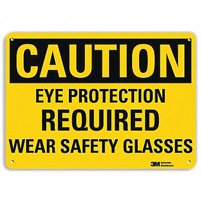 LYLE U41291RA10X7 Safety Sign 7 in x 10 in Aluminum