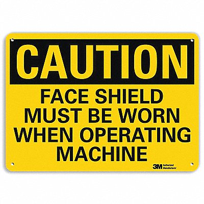 LYLE U41297RA10X7 Safety Sign 7 in x 10 in Aluminum