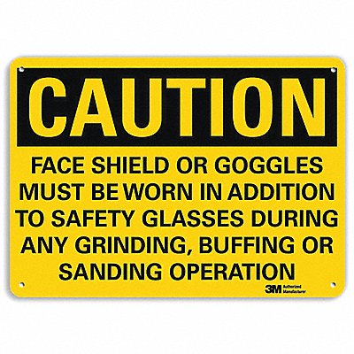 LYLE U41299RA10X7 Safety Sign 7 in x 10 in Aluminum