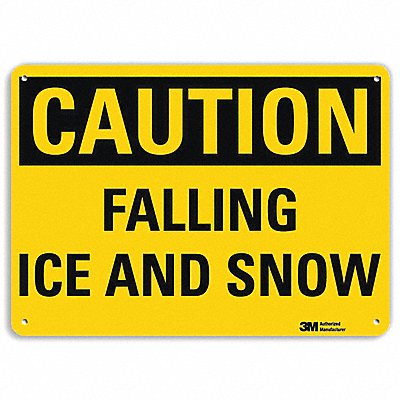 LYLE U41302RA10X7 Rflctv Icy Conditions Sign 7x10in Plastc